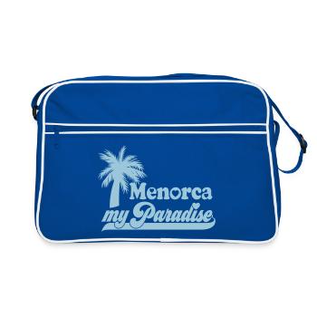 | changeable de couleur Minorque mon paradis - Sac Retro - bleu/blanc - Devant