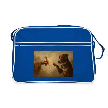 Carotte du Chien des Lumières - Sac Retro - bleu/blanc - Devant