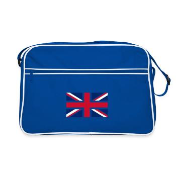 Stylised Flag Cross Diagonals UK - Retro Bag - blue/white - Front