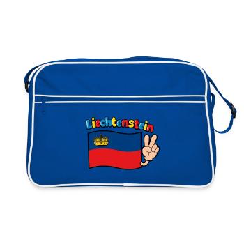 Liechtenstein Flag - Retro Bag - blue/white - Front