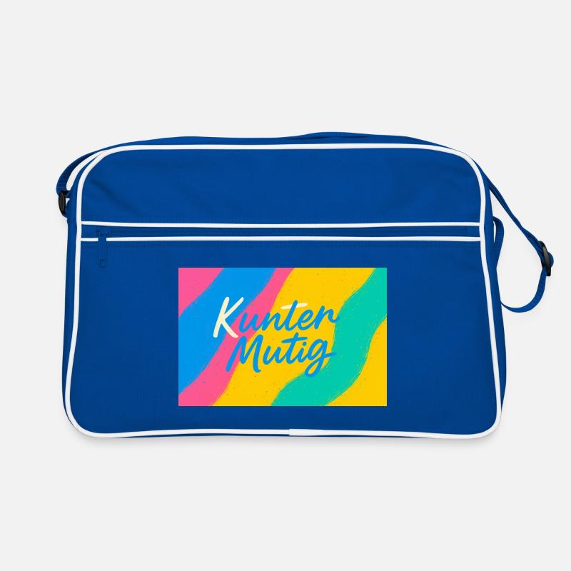 Kunter Mutig Farbexplosion Retro Tasche