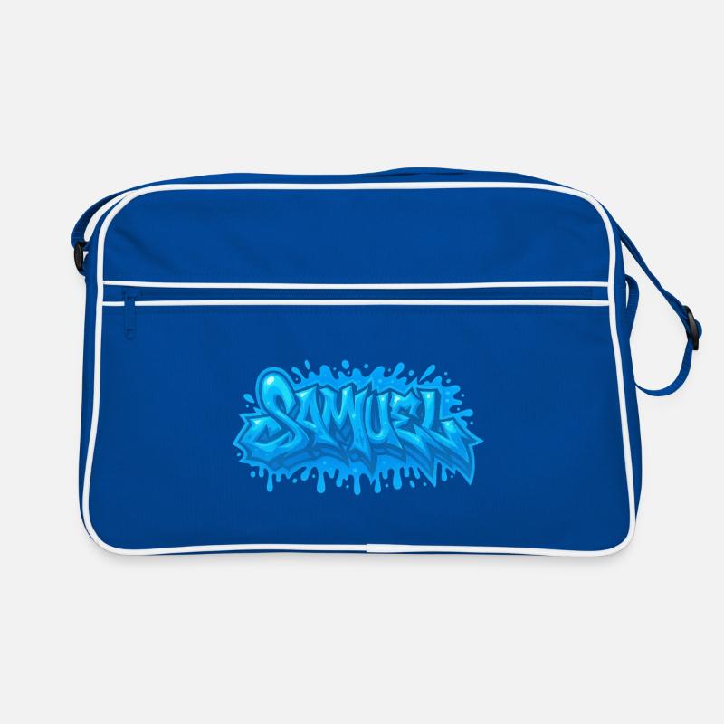 Graffiti  Samuel Prénom cadeau idéal imprimable Sac Retro