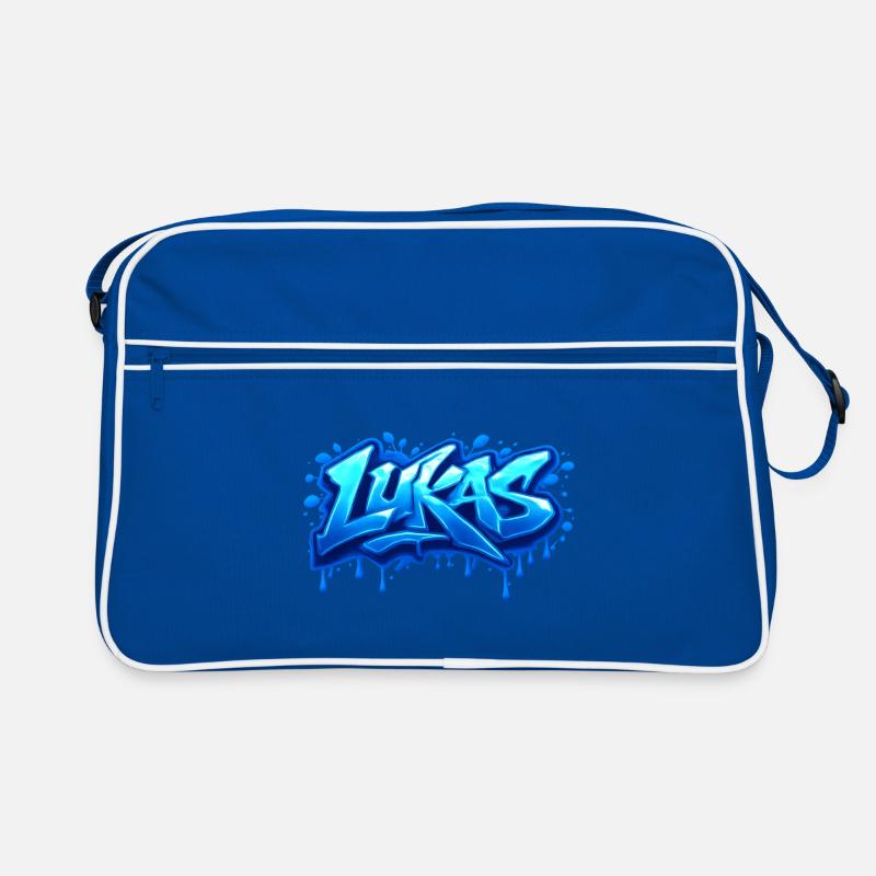 Graffiti LUKAS Name Gift Ideal Printable Retro Bag