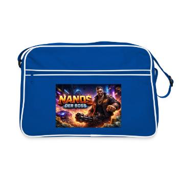 Nanos of the Bøss - Retro Bag - blue/white - Front