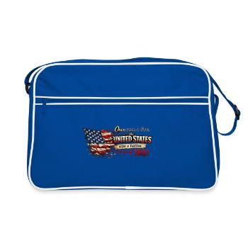 Il était une fois les USA  - Sac Retro - bleu/blanc - Devant