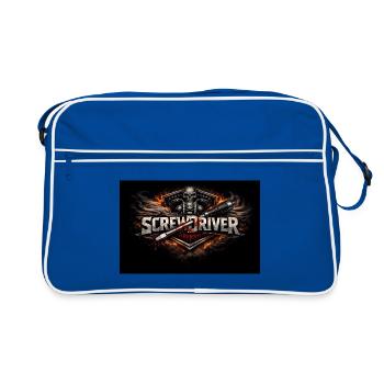 GARAGE À OUTILS NOIR - Sac Retro - bleu/blanc - Devant