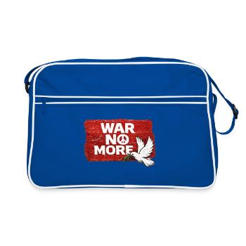War No More – Sticker Peace & Humanity - Retro Bag - blue/white - Front