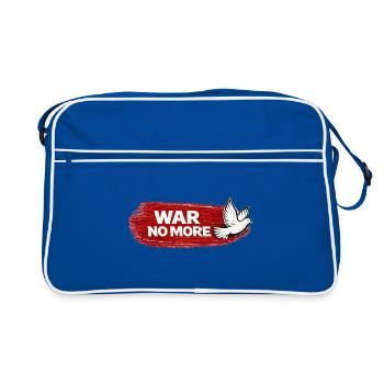 War No More – Sticker Peace & Humanity - Retro Bag - blue/white - Front
