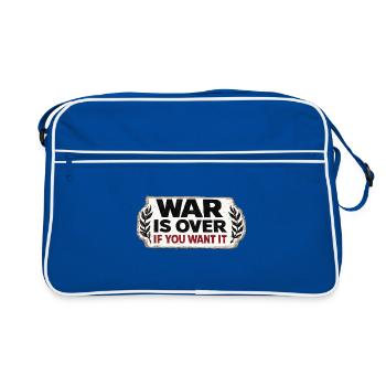War No More – Sticker Peace & Humanity - Retro Bag - blue/white - Front