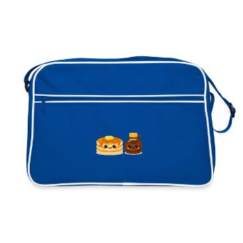 Amis Pancake et Sirop - Sac Retro - bleu/blanc - Devant