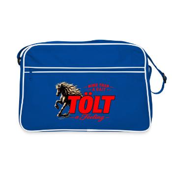 Plus qu’une démarche - Tölt - Sac Retro - bleu/blanc - Devant