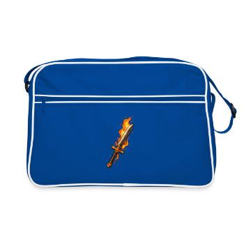 Fireblade Flaming Sword - Retro Bag - blue/white - Front