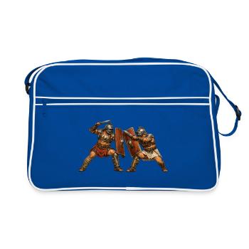 Gladiateurs romains - Sac Retro - bleu/blanc - Devant