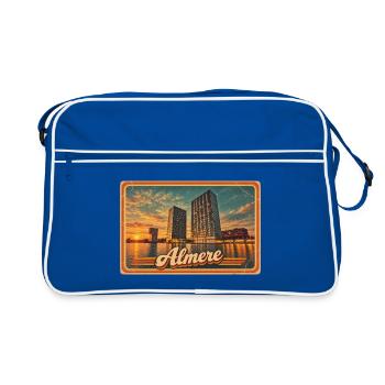 MEINE STADT - Retro Tasche - Blau/Weiß - Vorne