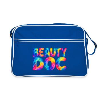 Beauty Doc - Retro Tasche - Blau/Weiß - Vorne