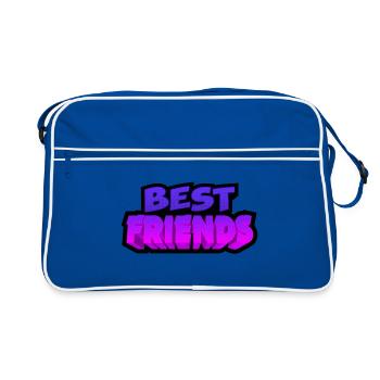 best friends | meilleur ami - Sac Retro - bleu/blanc - Devant