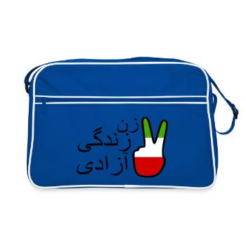 Jin jiyan azadi زن زندگی آزادی - Sac Retro - bleu/blanc - Devant
