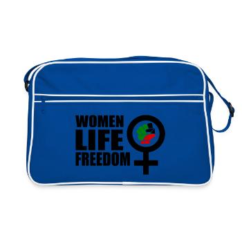 Women life freedom - Sac Retro - bleu/blanc - Devant