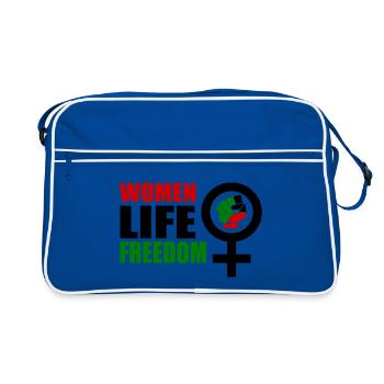 Women life freedom - Sac Retro - bleu/blanc - Devant