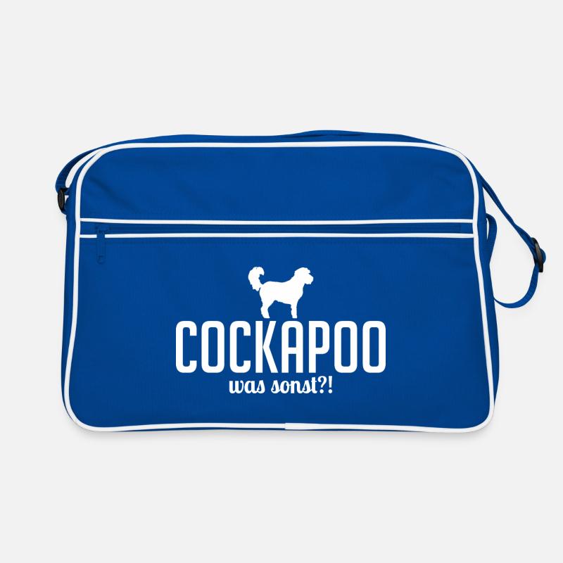 Cockapoo was sonst Hundespruch Hunde Wilsigns Retro Tasche