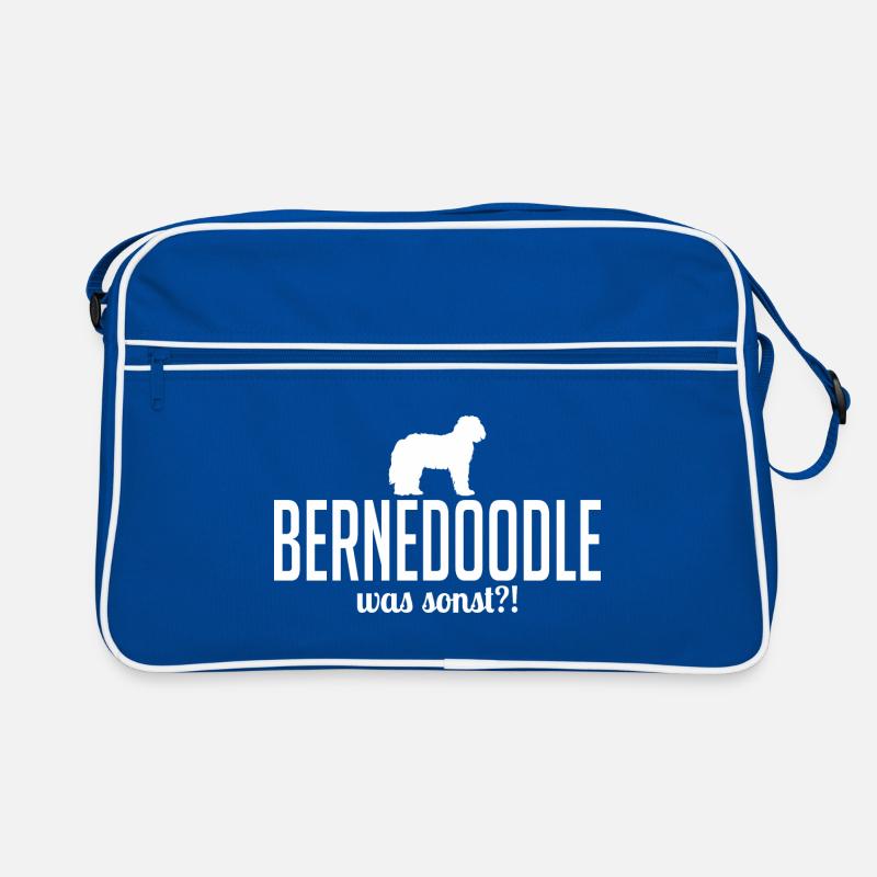 Bernedoodle was sonst Hundespruch Hunde Wilsigns Retro Tasche