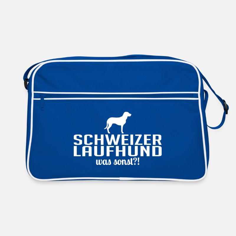 Schweizer Laufhund was sonst Hundespruch Hunde Retro Tasche