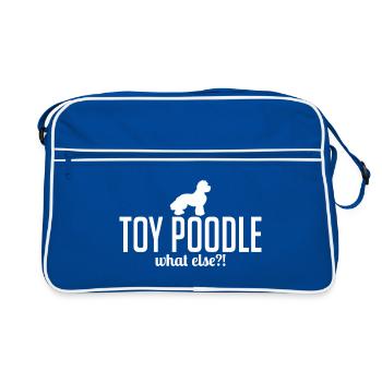 Caniche jouet quoi d’autre Chiens Chien Dire Wilsigns - Sac Retro - bleu/blanc - Devant