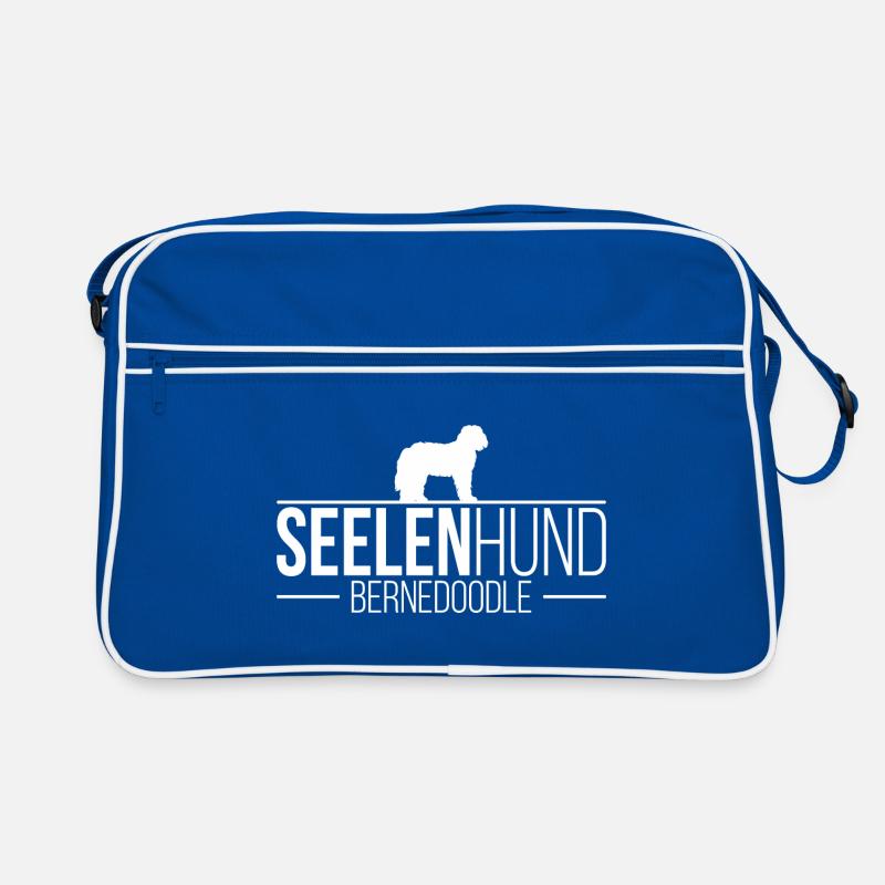 Bernedoodle Seelenhund Hundespruch Hunde Wilsigns Retro Tasche