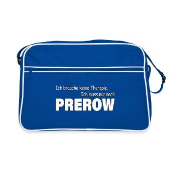 Therapie PREROW - Retro Tasche - Blau/Weiß - Vorne
