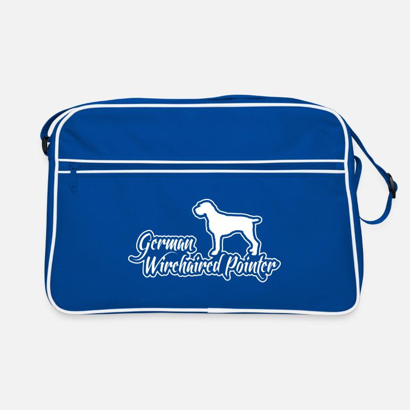 German Wirehaired Pointer Hunting Dog Wilsigns Dogs Retro Bag