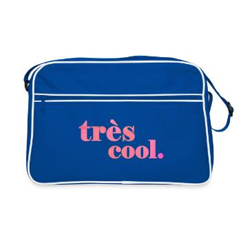 très cool | Stay Cool Saying Statement - Retro Bag - blue/white - Front