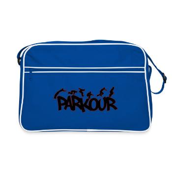 Parkour Freerunning Traceur | Colors can be changed - Retro Bag - blue/white - Front