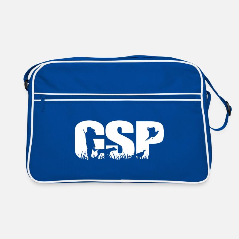 GSP German Shorthaired Pointer Jagdhunde Wilsigns Retro Tasche