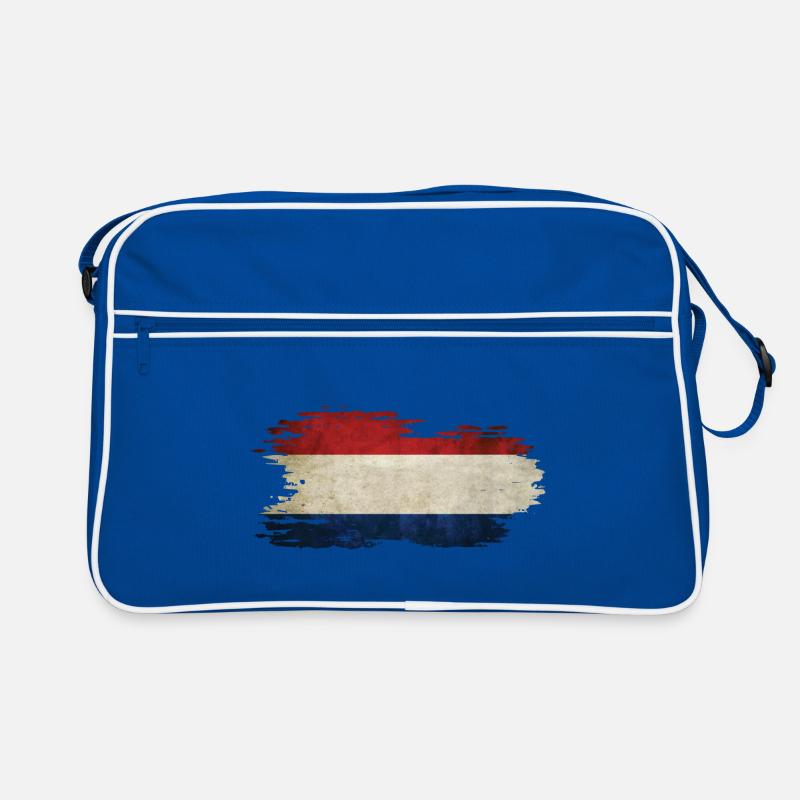 Pays-Bas - Drapeau national, effet pinceau Sac Retro