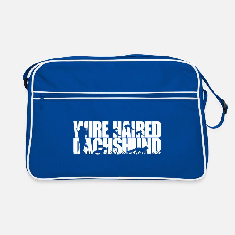 WIREHAIRED DACHSHUND Hunting Dog Wilsigns Hunter Retro Bag