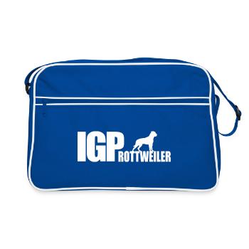 IGP ROTTWEILER Sport canin Wilsigns chien cadeau - Sac Retro - bleu/blanc - Devant