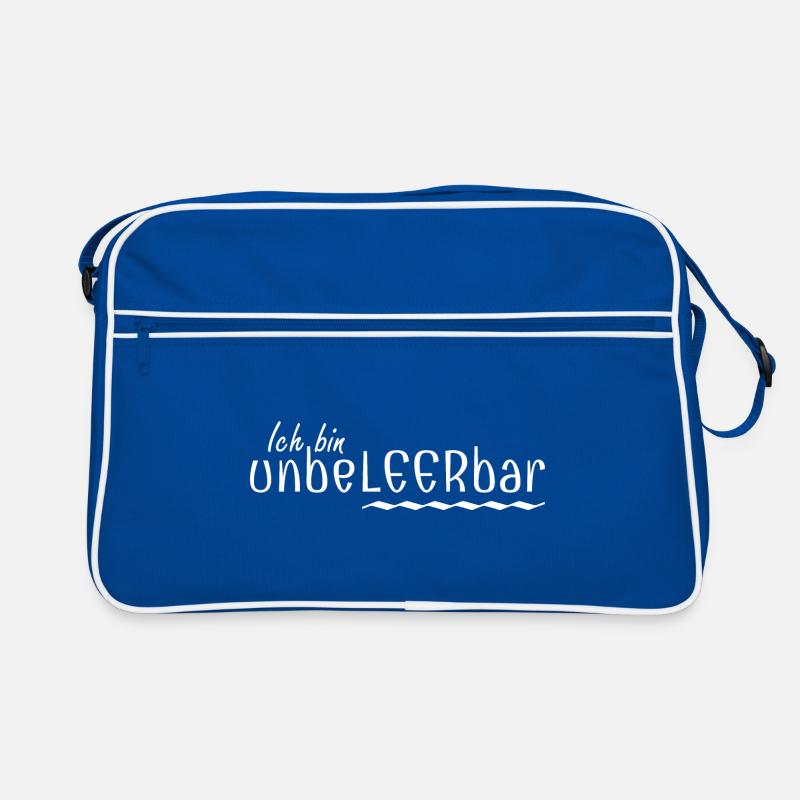 Wortklauberei - Ich bin unbeLEERbar 2 Retro Tasche