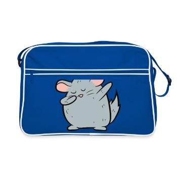Chinchilla - Dab, dabbing, dancing - Retro Bag - blue/white - Front