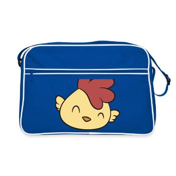 Poulet - Happy Chick - Sac Retro - bleu/blanc - Devant