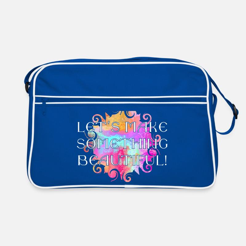 Message - Lets make somthing beautiful 2 Retro Tasche