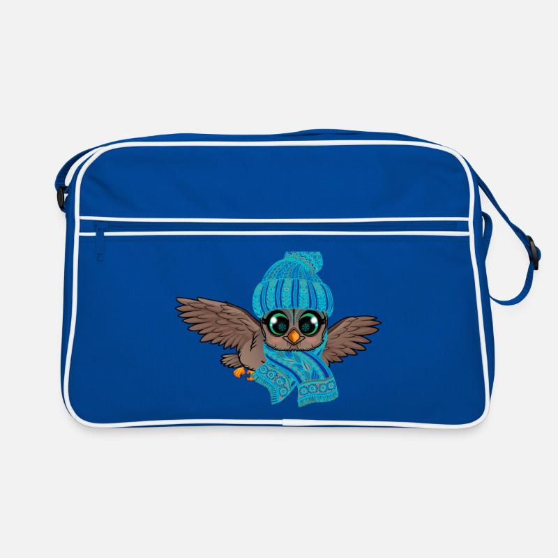 Frosteule Eule Frostbeule Herbst Winter Retro Tasche