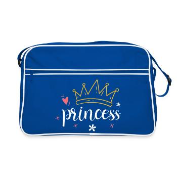 Crown - Diadem Princess - Retro Bag - blue/white - Front