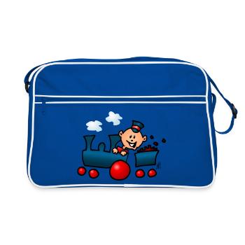 Train - Retro Bag - blue/white - Front