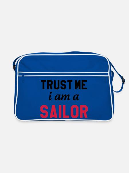 Trust me I am a Sailor - Sac Retro - bleu/blanc - Devant