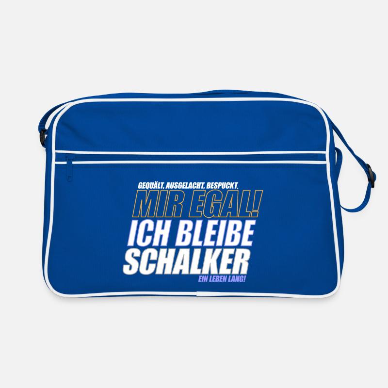 Mir Egal ich bleibe Schalker | Schalke Geschenk Retro Tasche