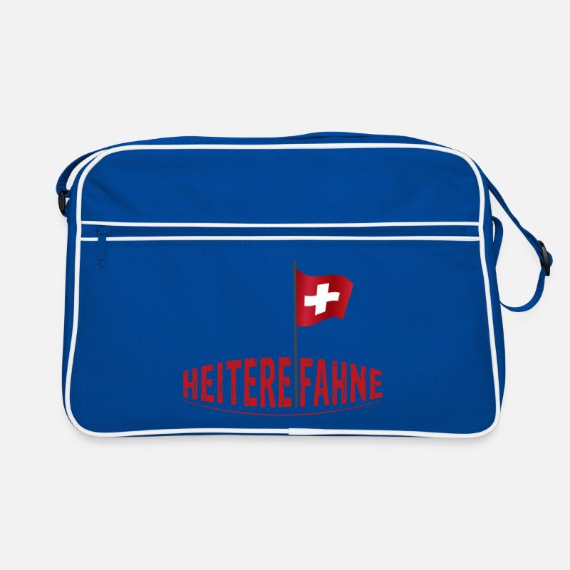 Heiterefahne mit Schweizerfahne, Berndeutsch Retro Tasche