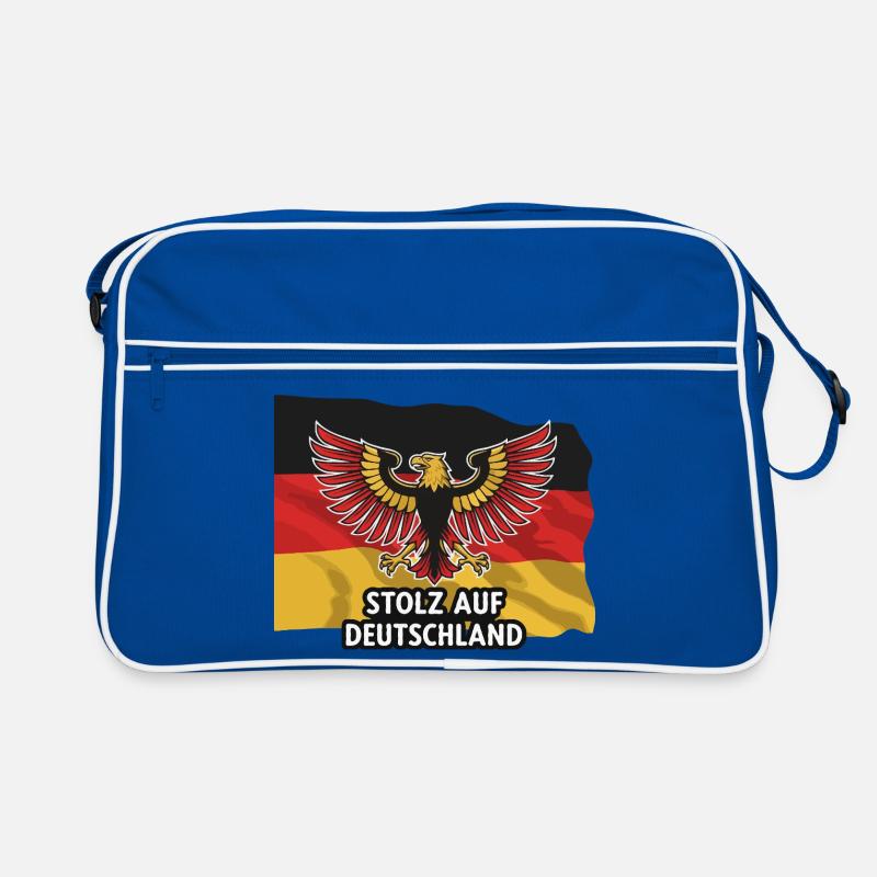 Stolz auf Deutschland avec drapeau Sac Retro