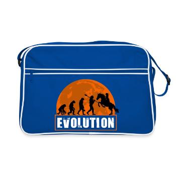 Évolution du jockey de courses de chevaux Cavalier - Sac Retro - bleu/blanc - Devant