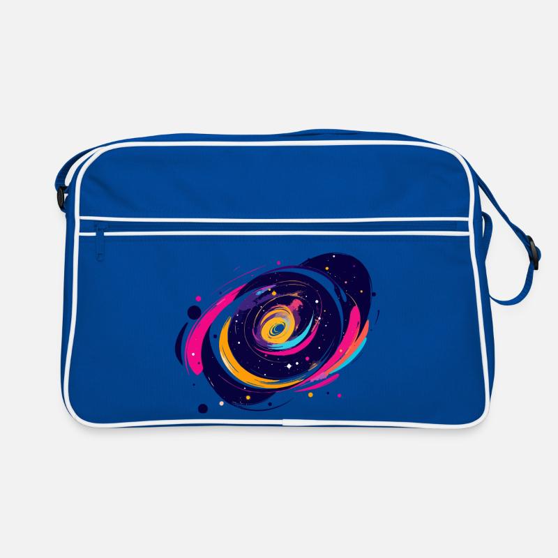 Color Swirl Galaxy Outer Space Pattern Retro Bag