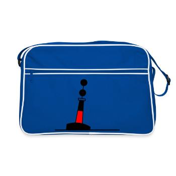 Buoy North Sea Sailing Baltic Sea Maritime - Retro Bag - blue/white - Front